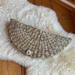 Vintage Woven Basket Clutch